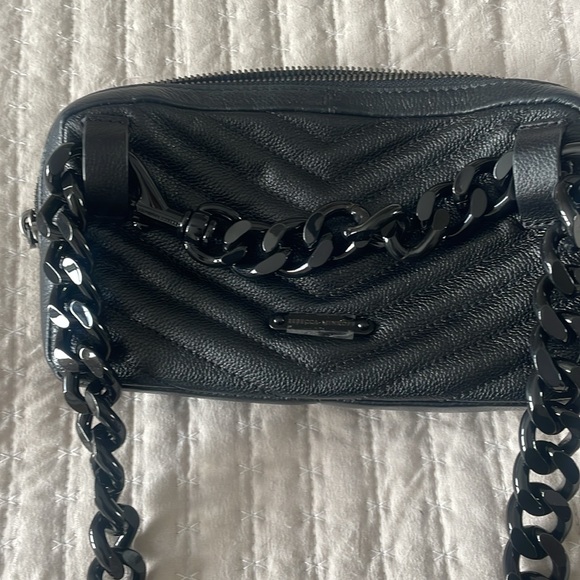 Rebecca Minkoff Black Quilted Crossbody Bag - Picture 4 of 5